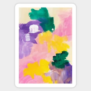 Modern Maximalism  Painting, Colorful Contemporary Painting 14 Sticker